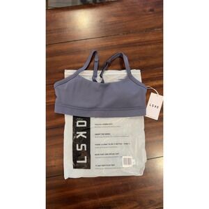 LSKD Momentum Sports Bra Night Shadow Purple Blue Medium Support Large NWT